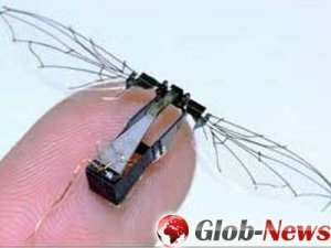 Ученые создали чудо техники, а именно - летающего робота с муху размером
